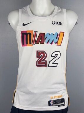 Nike Jersey Men’s M White Miami Heat Jimmy Butler City Edition Swingman *READ